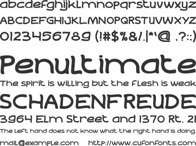 Life to Find font preview