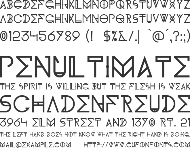 KH Idonx font preview