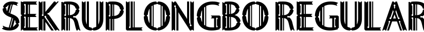 Sekruplongbo Regular font
