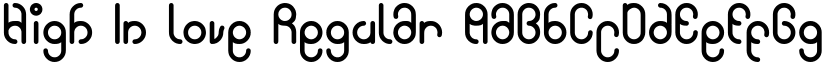 High In love Regular font