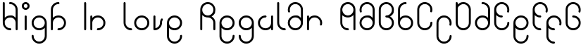 High In love Regular font