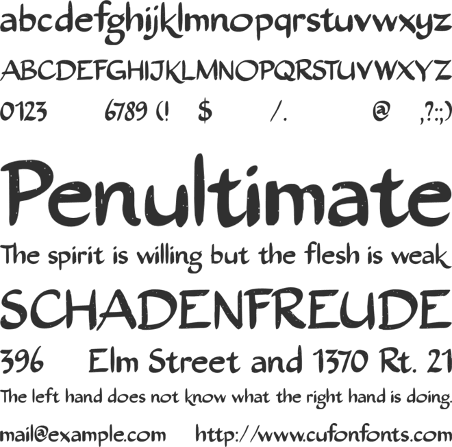 Tombouctou DEMO font preview