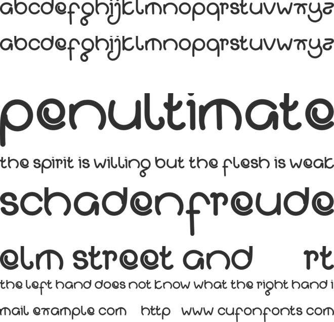 Gulali font preview