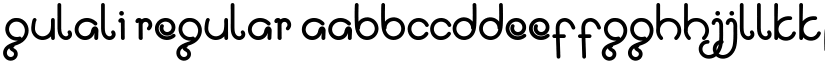 Gulali regular font