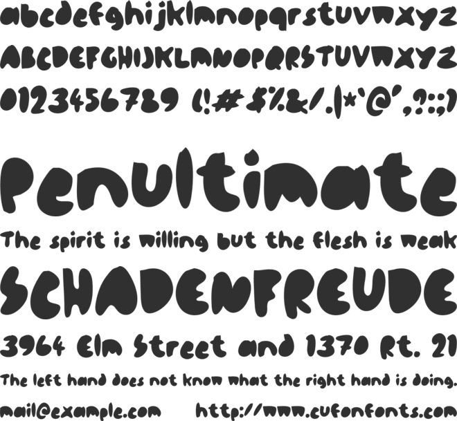 blopopo font preview