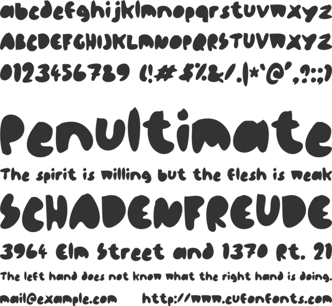 blopopo font preview