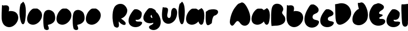 blopopo Regular font
