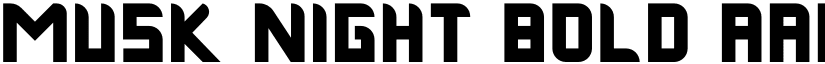 Musk Night Bold font