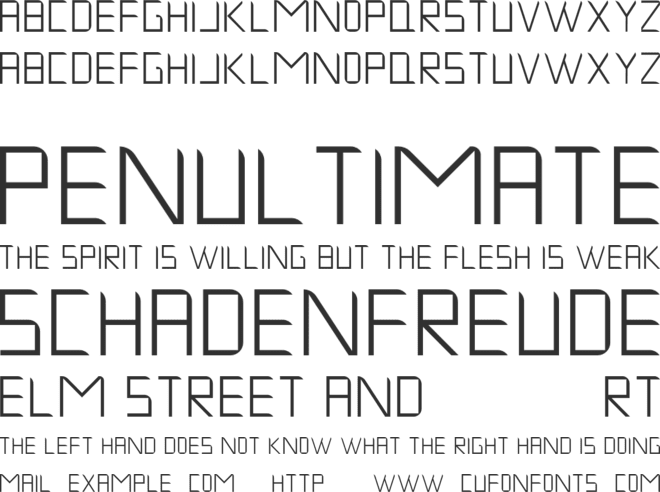 Musk Night font preview
