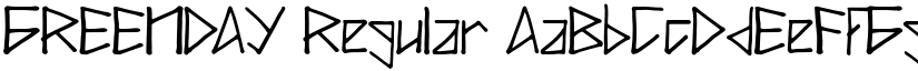 GREENDAY font download