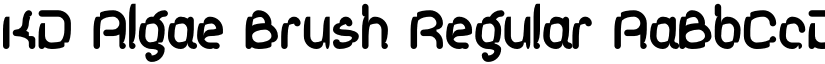 KD Algae Brush font download