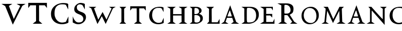 VTCSwitchbladeRomance font