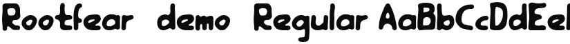Rootfear (demo) Regular font