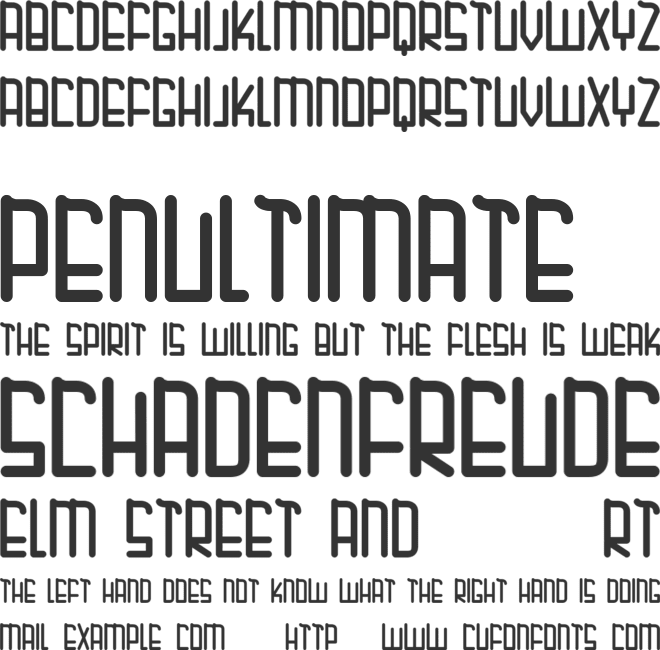 MUBARAK font preview