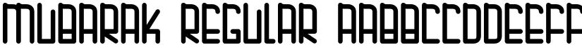 MUBARAK Regular font