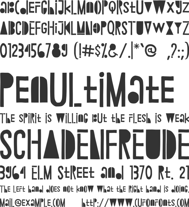 Rambutan font preview