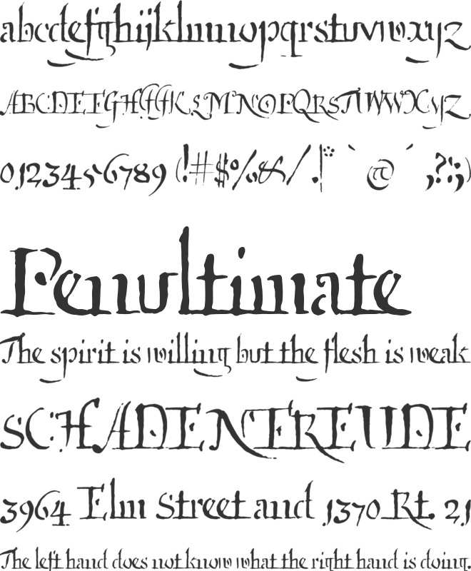 Qartagrafy font preview