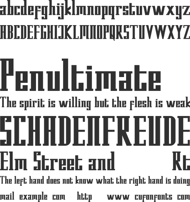 Kempton Demo font preview