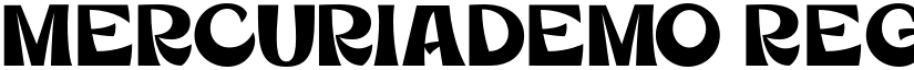 MercuriaDemo Regular font