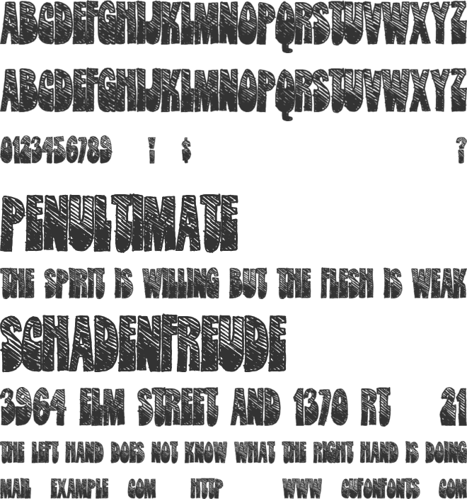 DarkStars font preview