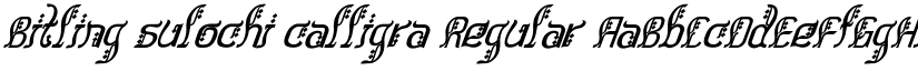 Bitling sulochi calligra font download