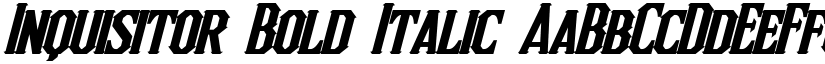 Inquisitor Bold Italic font