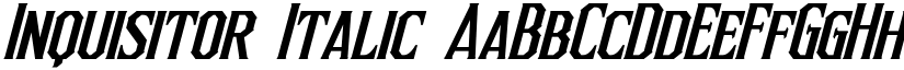 Inquisitor Italic font