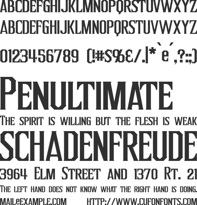 Inquisitor font preview