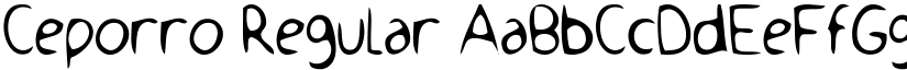 Ceporro Regular font