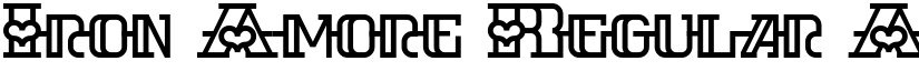 Iron Amore Regular font