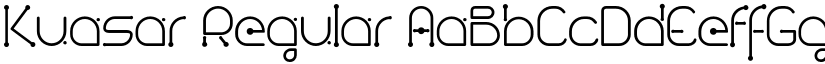 Kuasar Regular font