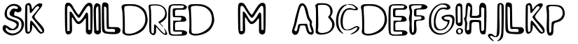 SK_MILDRED Medium font