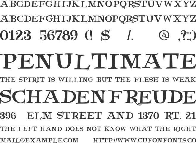 DK Henceforth font preview