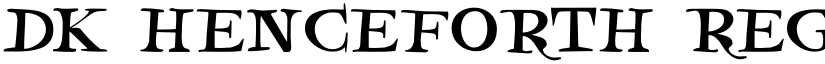 DK Henceforth Regular font