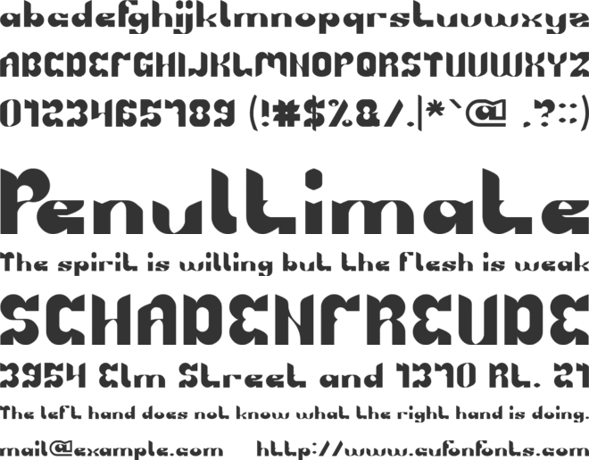 BRIGADE OF LOVE font preview