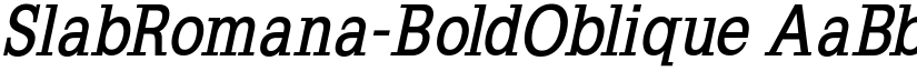 SlabRomana-BoldOblique font