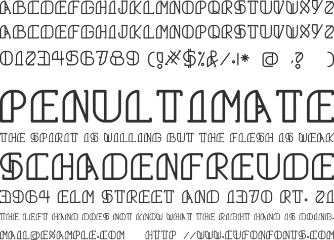 Grumboll font preview
