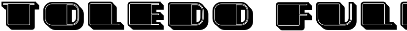 Toledo Fully Filled Regular font