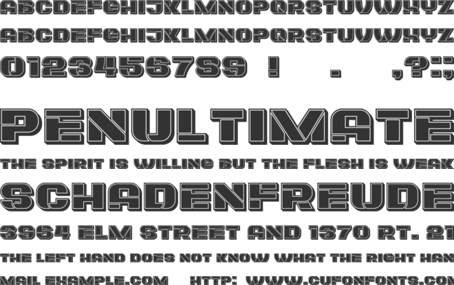 Plagiat font preview