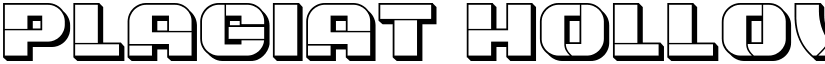 Plagiat Hollow Regular font