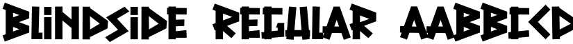 Blindside Regular font