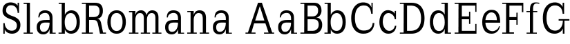 SlabRomana font