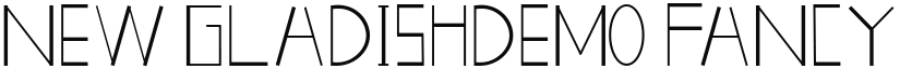 New GLADISHdemo font download
