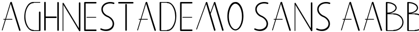 Aghnestademo Sans font