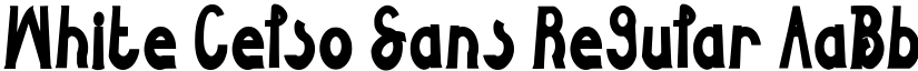 White Celso Sans Regular font