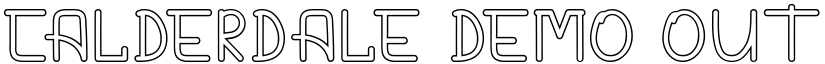 CALDERDALE DEMO Outline font