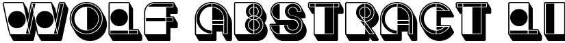 Wolf Abstract Light Regular font