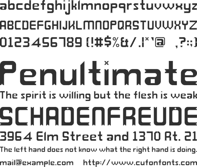 Fortoco font preview