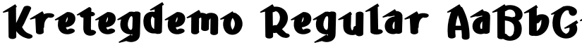 Kretegdemo font download