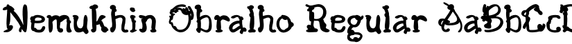 Nemukhin Obralho Regular font